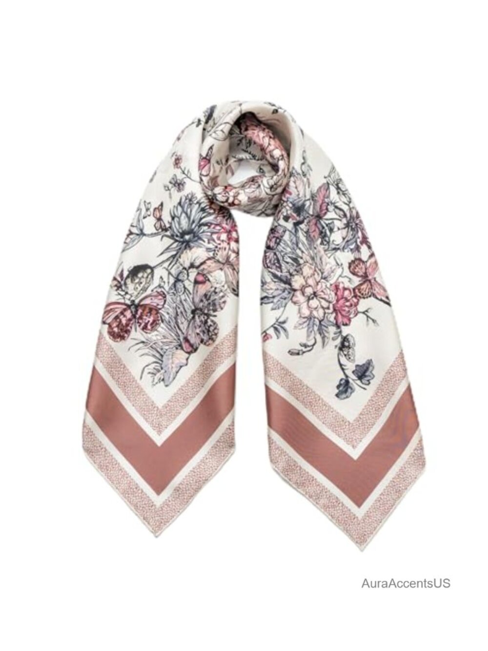 100% Mulberry Silk Scarf Women Large Square Bandana Head Wrap Hair